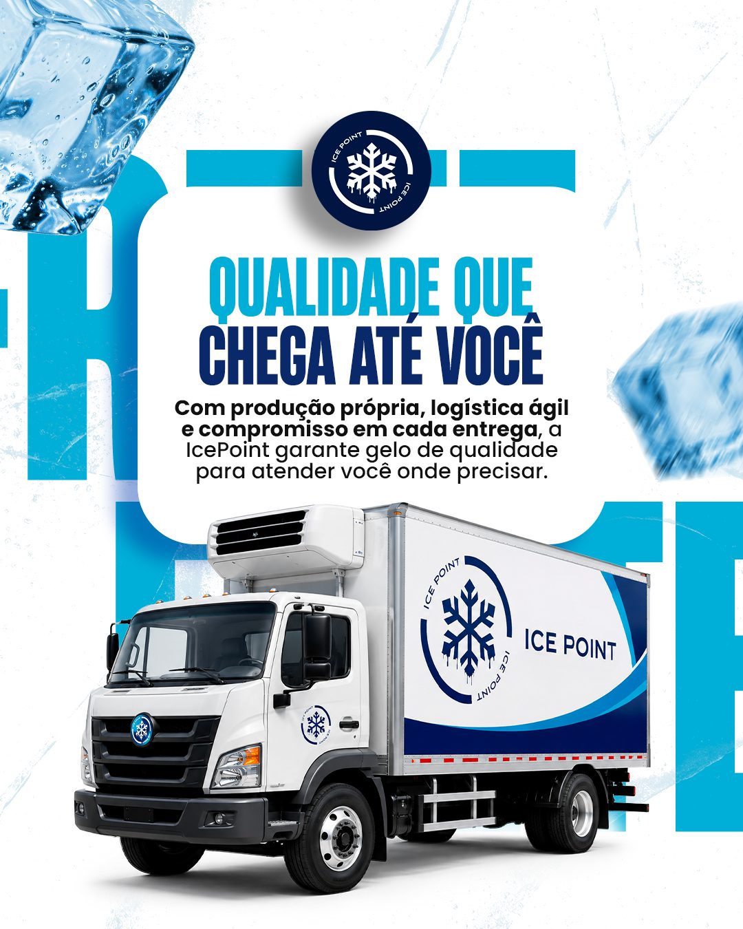 Caminhão baú refrigerado da IcePoint pronto para entrega